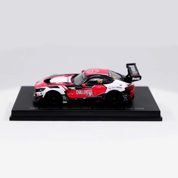 模型車|1:64|CBR CHALLENGER Mercedes-AMG GT3 Macau GT CUP 2020|歐陽若曦 #95