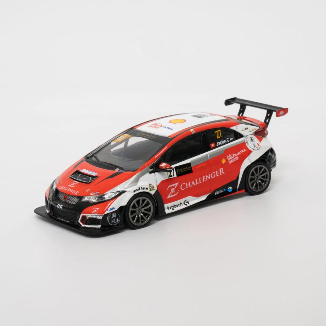 模型車|1:43|Honda CIVIC Type R FK2 TCR Macau Guia Race 2021|鍾澔軒 #27