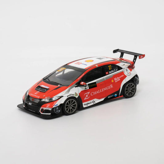 模型車|1:43|Honda CIVIC Type R FK2 TCR Macau Guia Race 2021|鍾澔軒 #27