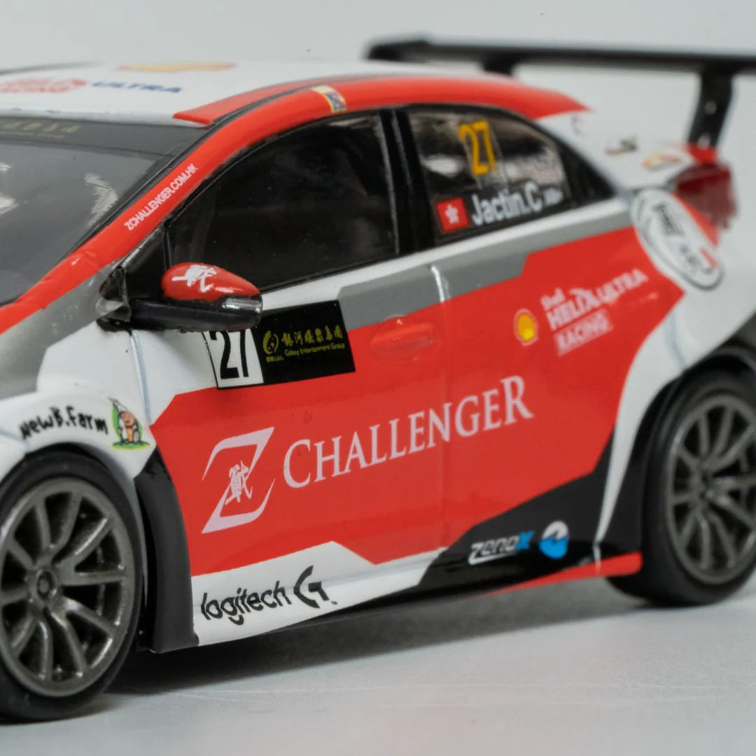 模型車|1:43|Honda CIVIC Type R FK2 TCR Macau Guia Race 2021|鍾澔軒 #27